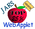 Rated Top 25% WebApplet by JARS