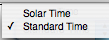 solar time
                  standard time