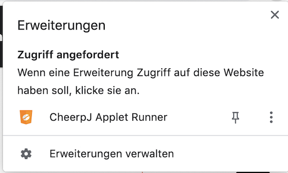 CheerpJ applet
                        runner
