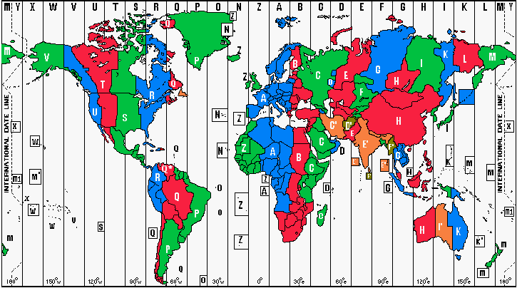 time zones of the world. List of Time Zones around the