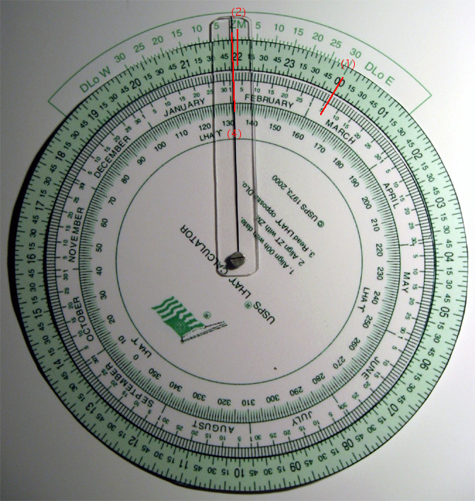 LHA Aries LST calculator