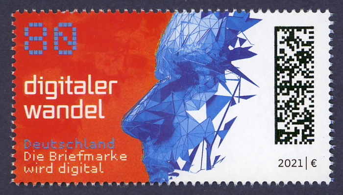 digital postage stamp Germany