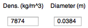 density diameter