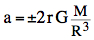 tidal force formula