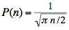 formula probability return origin