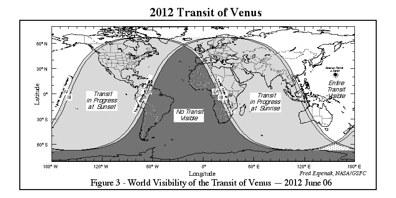 venus
                        transit map 2012